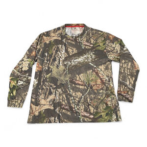 Mossy Oak Shirt Adult EXTRA LARGE Brown Camo Hunting Scent Control Outdoor
